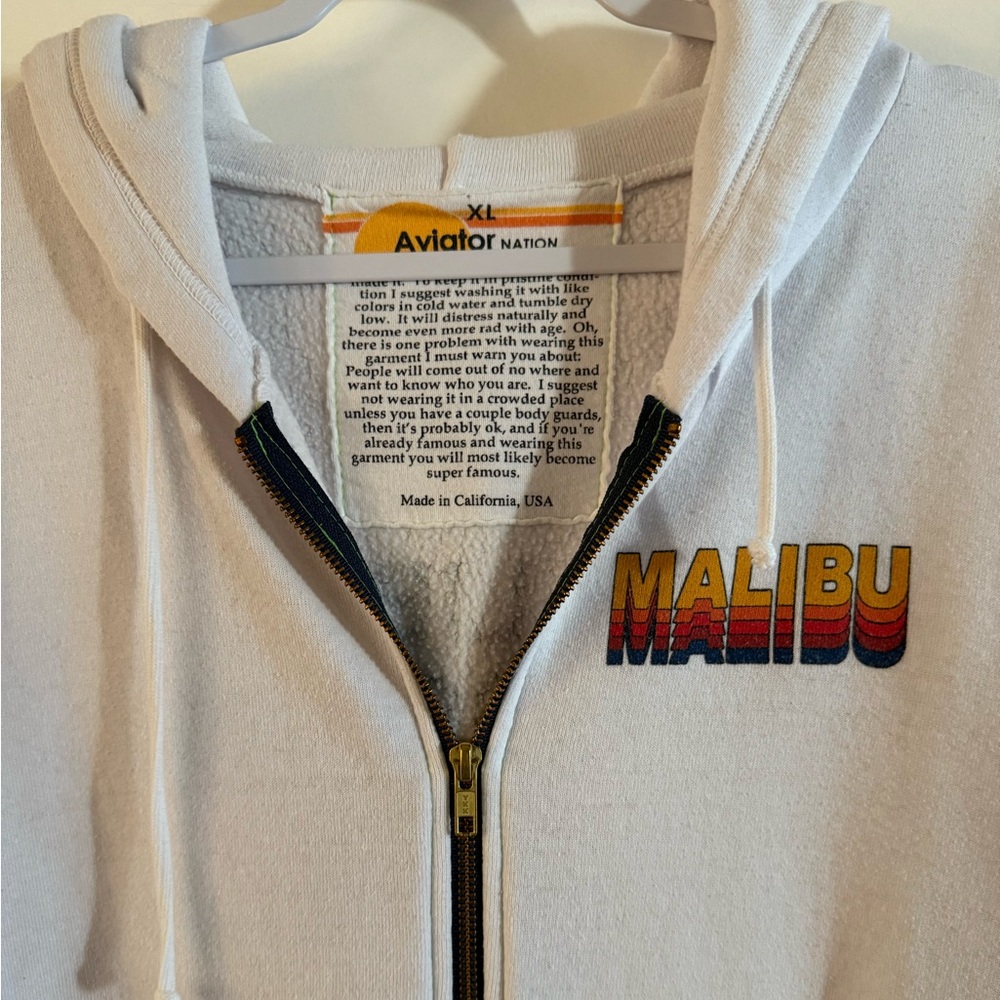 Aviator Nation Malibu Zip Up Hoodie - Picture 2 of 6